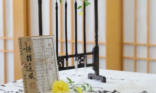 calligraphy session
